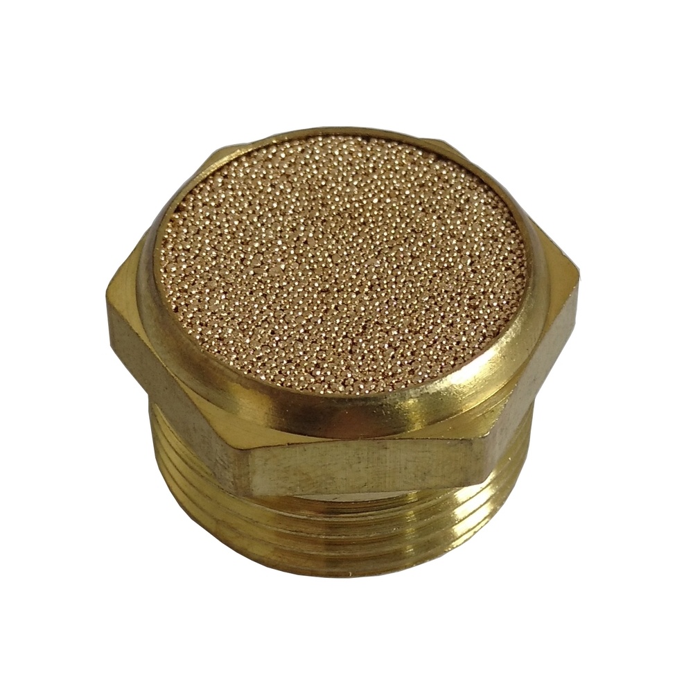 Silencioso plano rosca 1/4